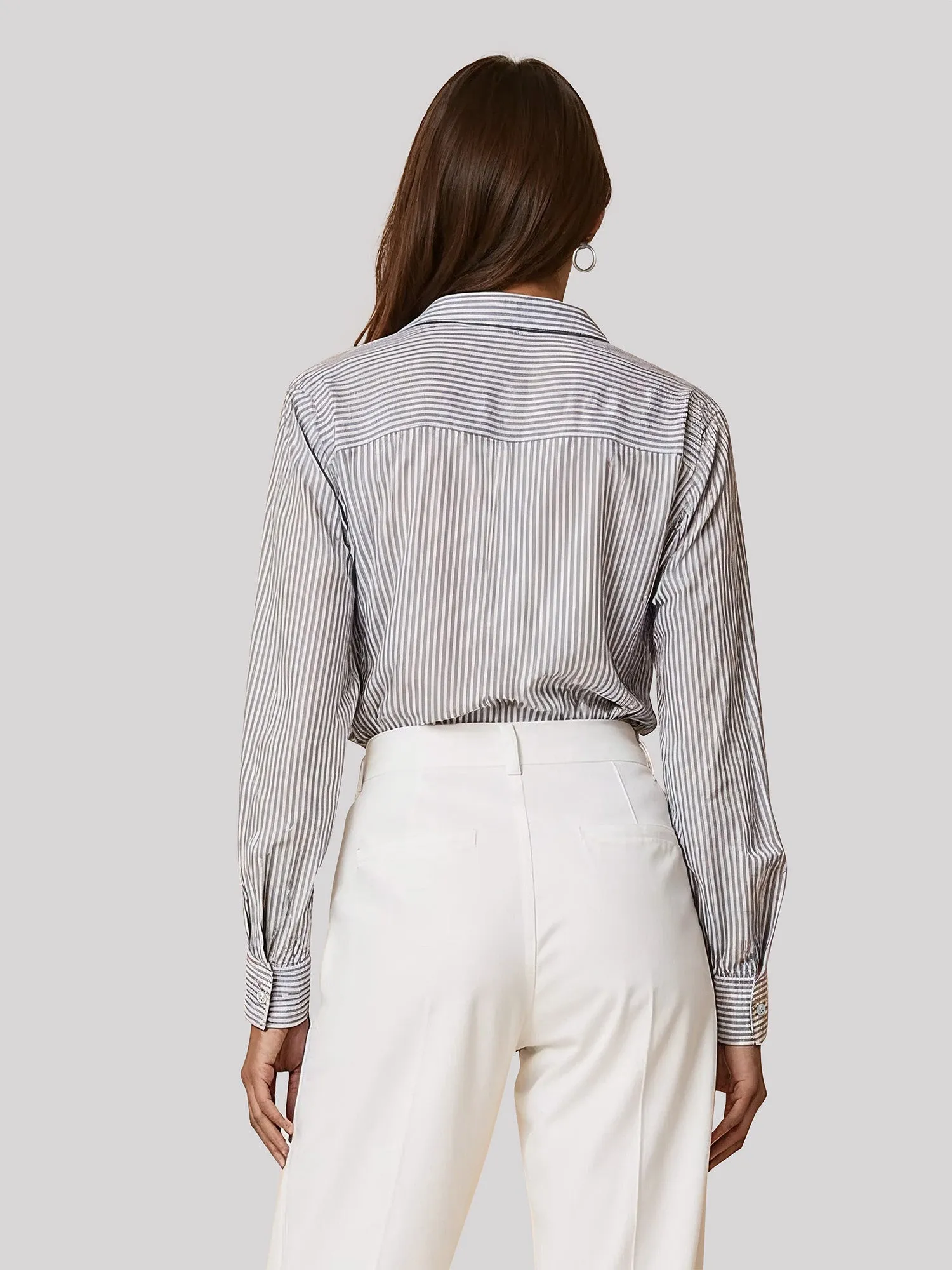 Two Pocket Stripe Utility Shirt