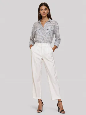 Two Pocket Stripe Utility Shirt