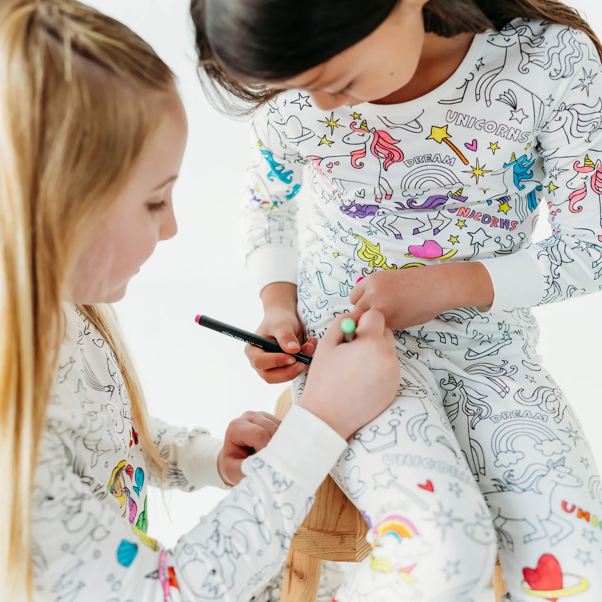 Unicorn Dreams Colorable Pajamas
