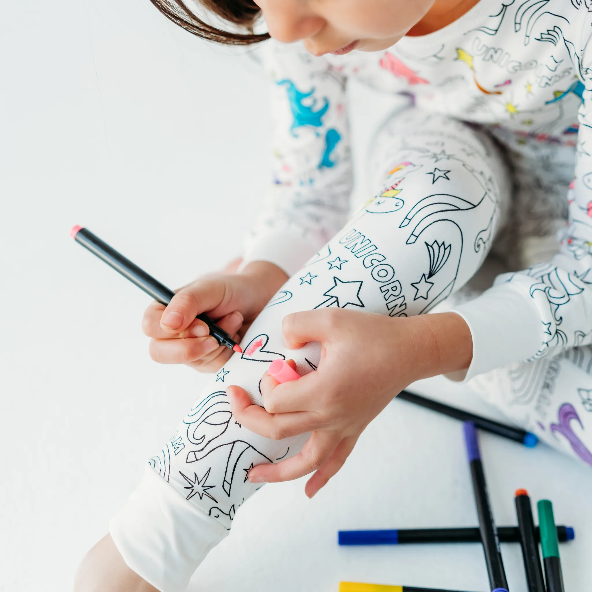 Unicorn Dreams Colorable Pajamas