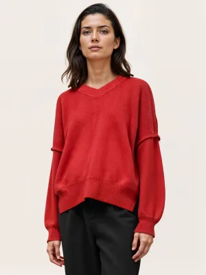 V Neck Oversized Sweater