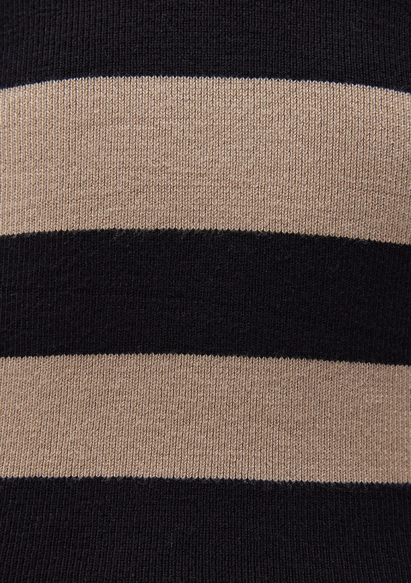 V Neck Striped White Sweater
