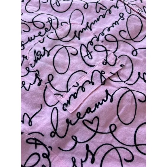 Victoria Secret Pajama Set NWT Flannel two piece‎ pajamas XXL Sweet Dreams 2XL