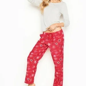 Victoria's Secret 2 Pc Pajamas Set Small Reqular Red