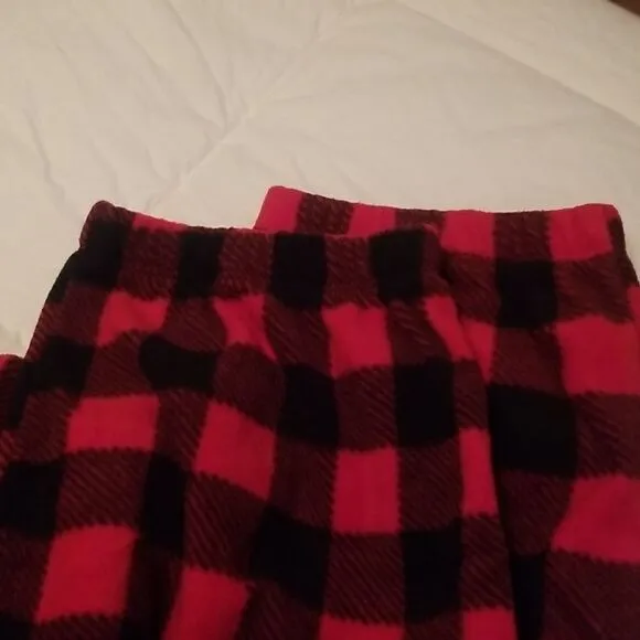 Victoria's Secret Pink Plaid Light Flannel PJ Pant Set