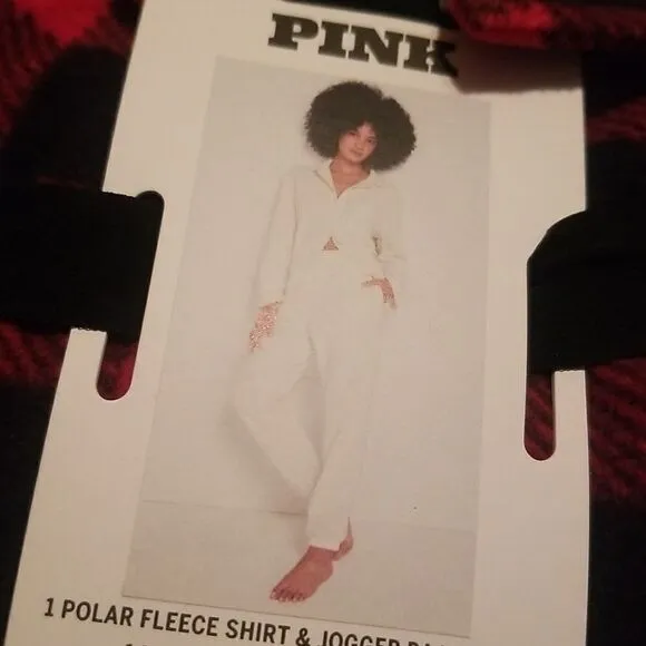 Victoria's Secret Pink Plaid Light Flannel PJ Pant Set