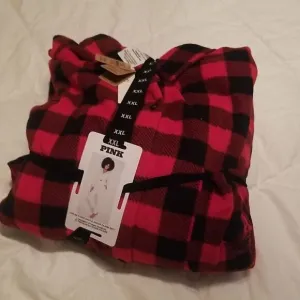 Victoria's Secret Pink Plaid Light Flannel PJ Pant Set