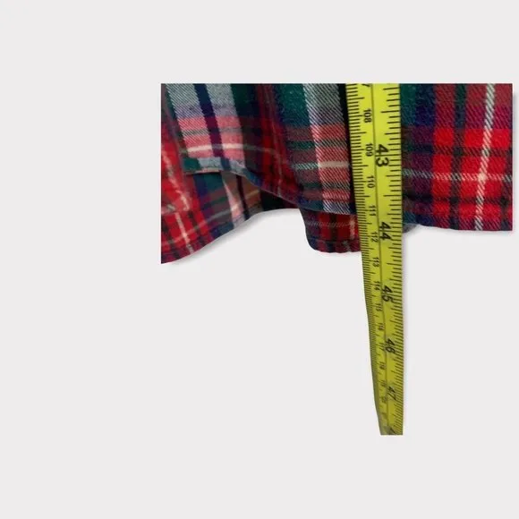 Vintage 90s Winnie The Pooh Plaid Flannel Long Pajamas One Size