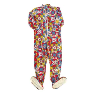 Vintage Barad Mr. P.J. Pajamas Womens Size 12 Patchwork One Piece Jumpsuit 60's