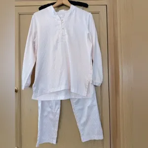 Vintage Oscar de la Renta Pink Label Two Piece Pajama Lounge Set / small