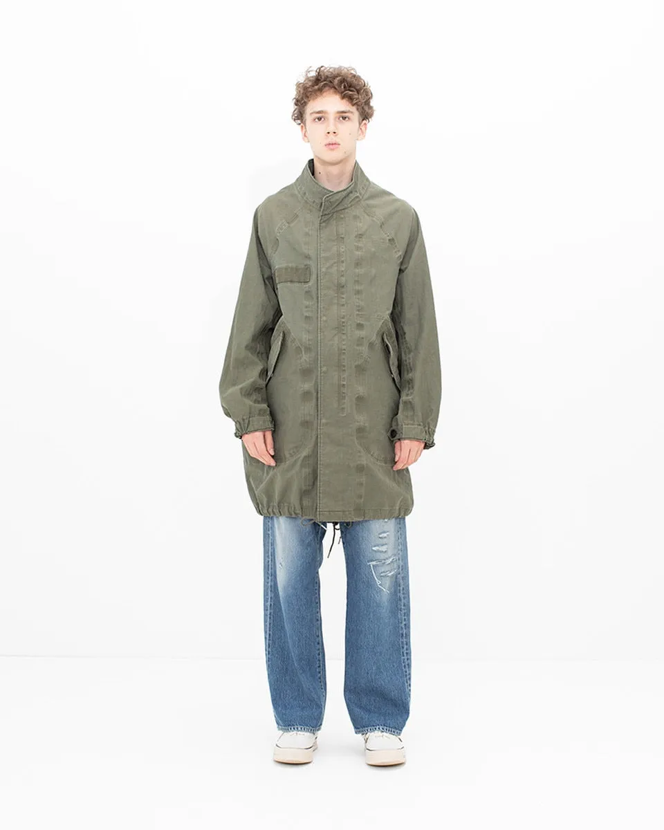 Visvim Six-Five Fishtail Parka 3L DMGD Olive