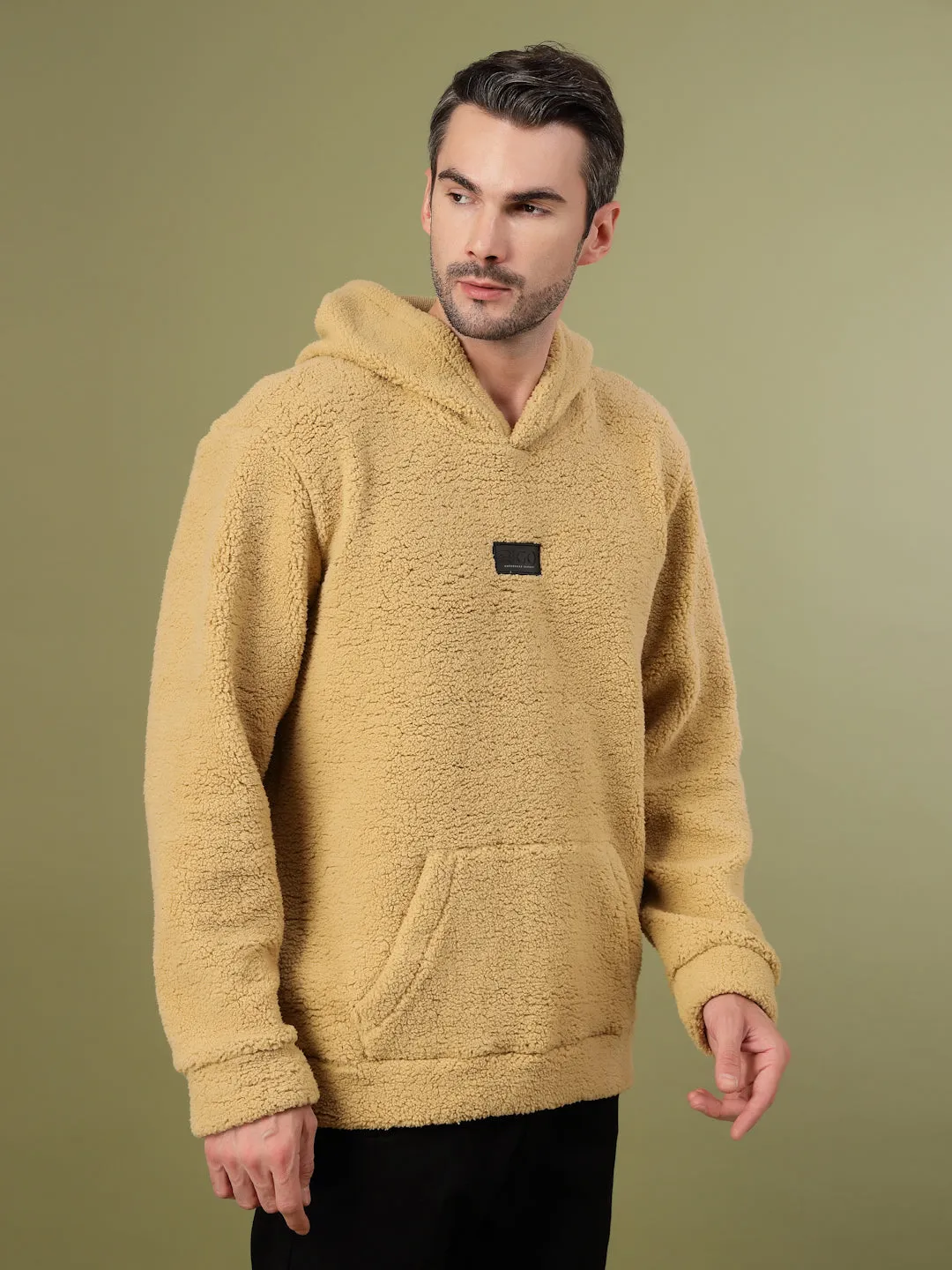 Warm Hooded Sherpa Sweatshirt
