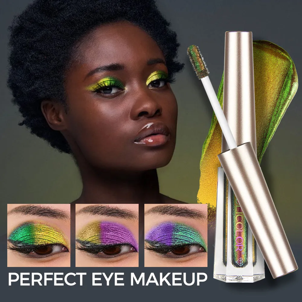 Waterproof & Sweatproof Chameleon Liquid Eyeshadow – Christmas Glitter, Multi-Color Liquid Eyeshadow for Long-Lasting Wear