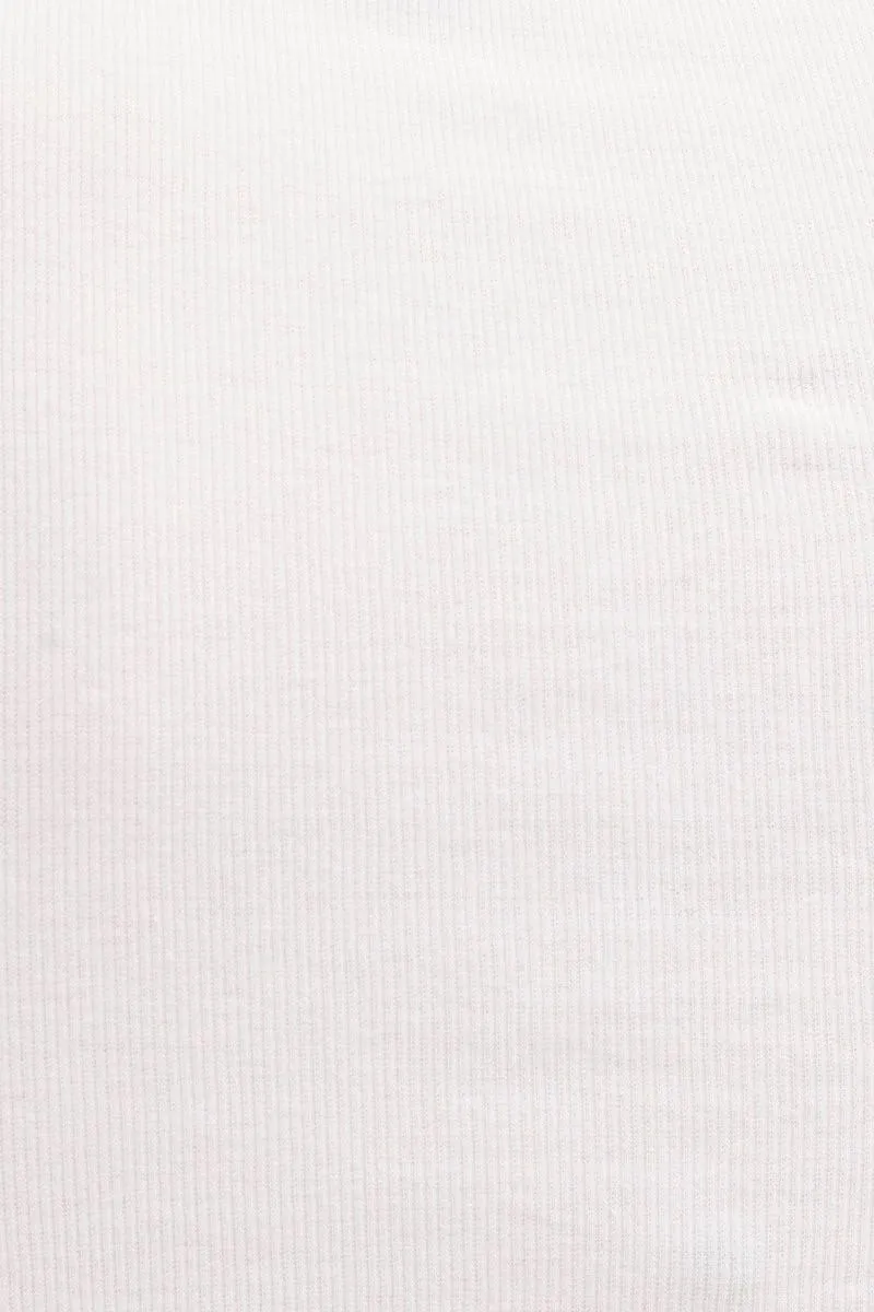 White Short Sleeve Button Down Cardigan