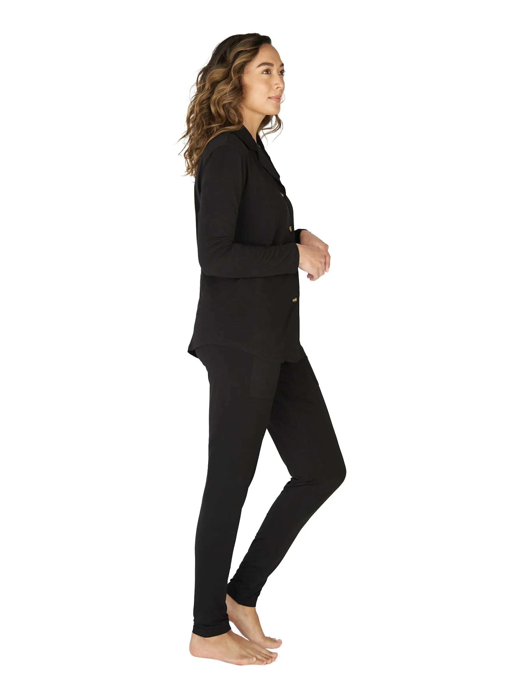 Women's Black Pajama Set