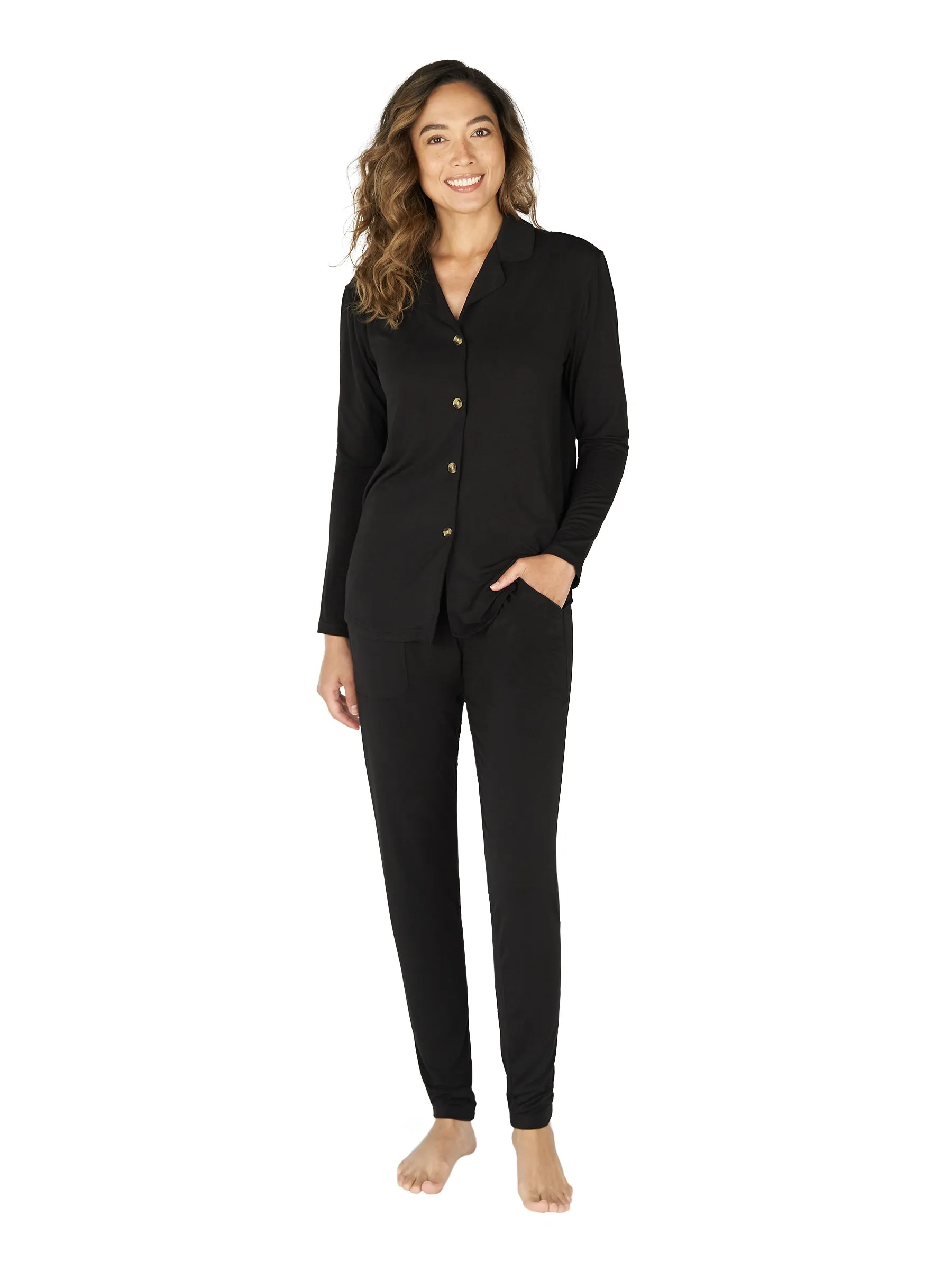 Women's Black Pajama Set