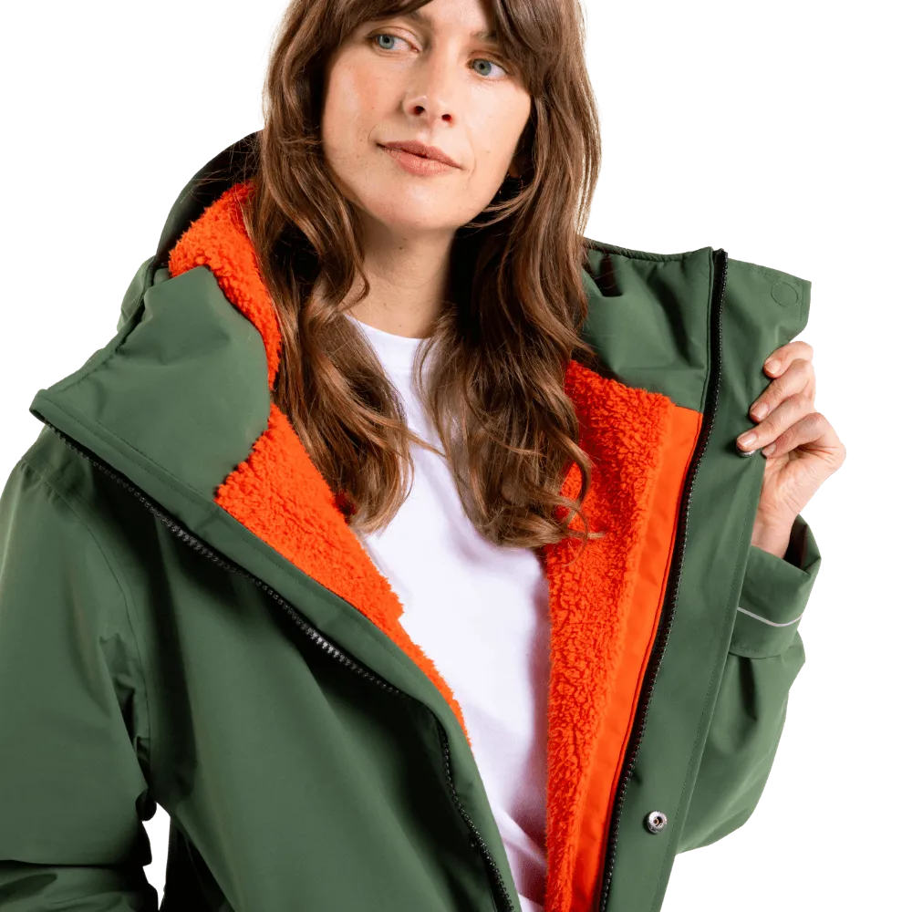 Women's EVO Pro Slimline Waterproof Parka Jacket - Forest Green