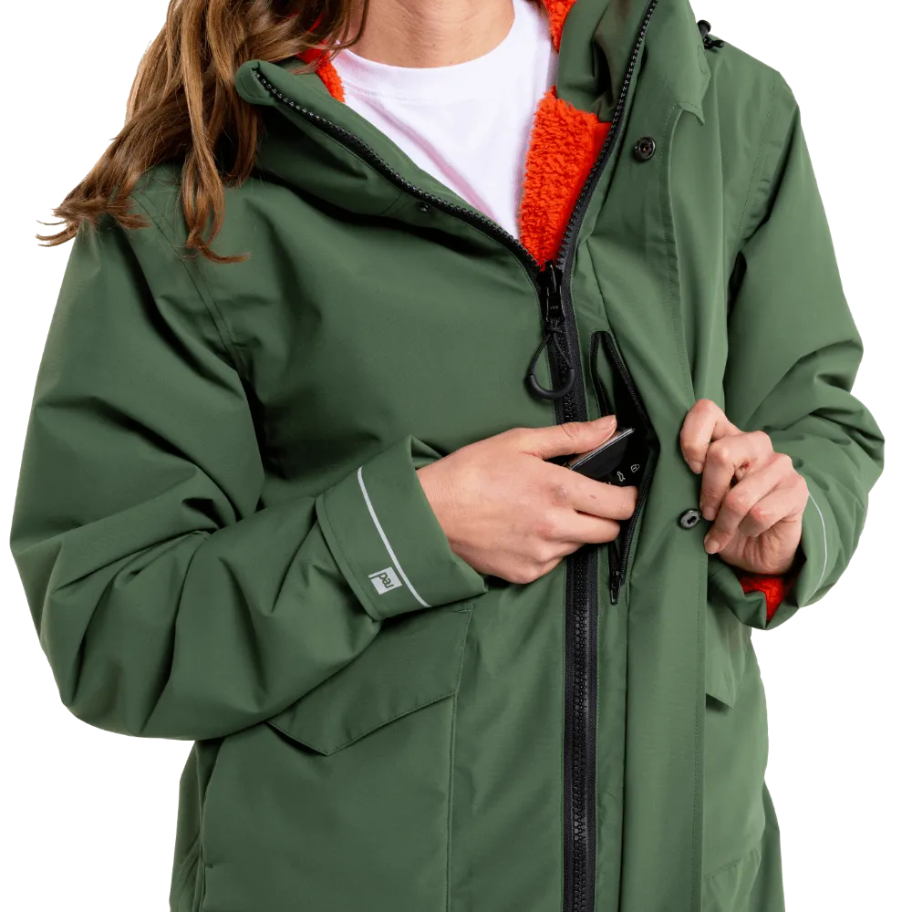 Women's EVO Pro Slimline Waterproof Parka Jacket - Forest Green