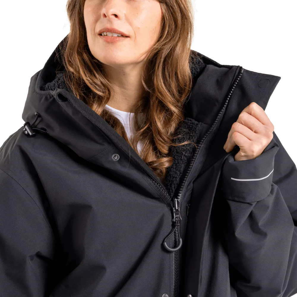 Women's EVO Pro Slimline Waterproof Parka Jacket - Stealth Black