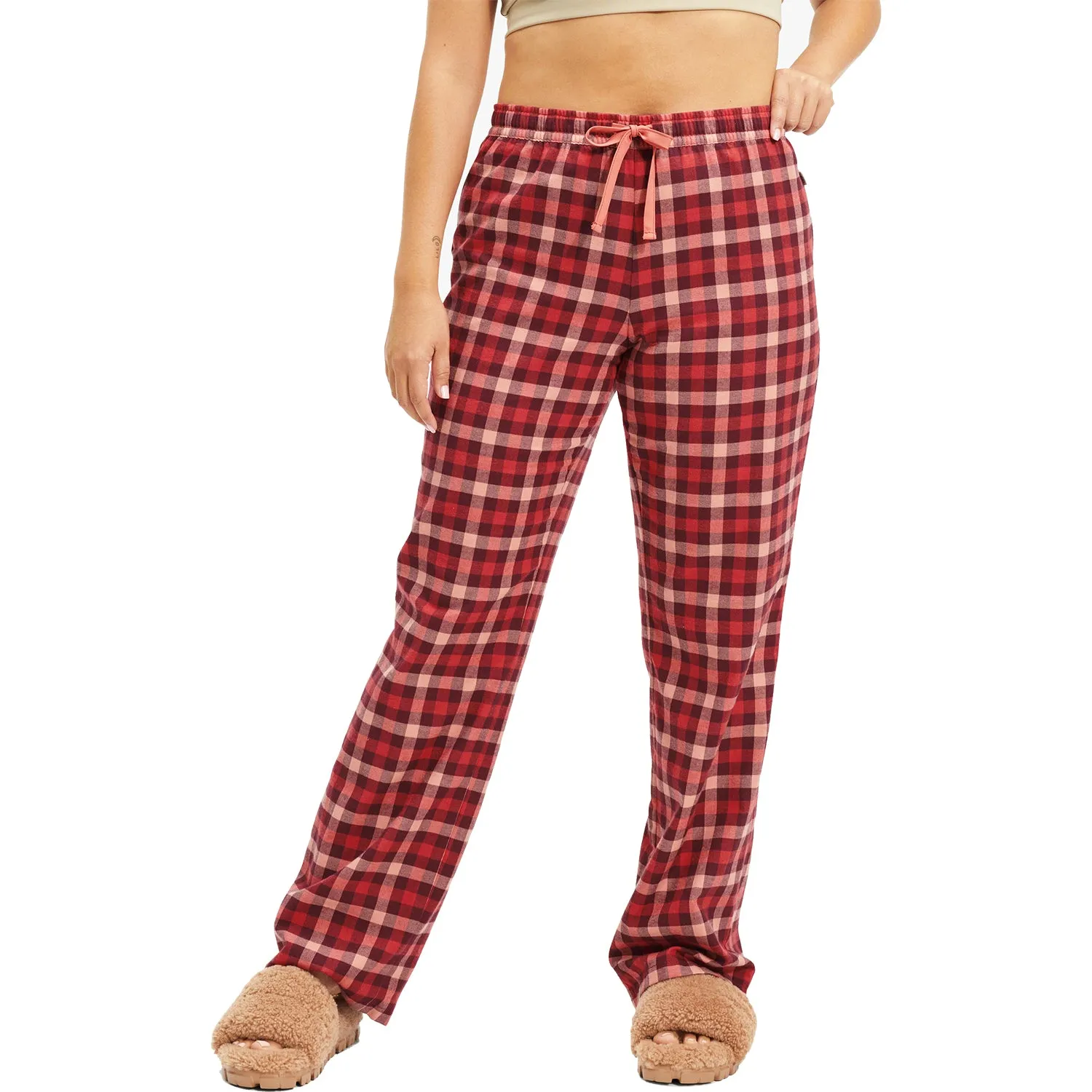 Women's UGG Ophilia Plaid Pajamas Set Flamenco Check
