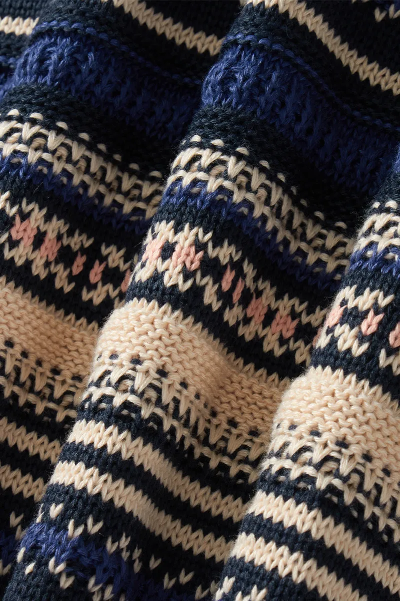 WR3363 Boho Stripe Sweater Outerwear