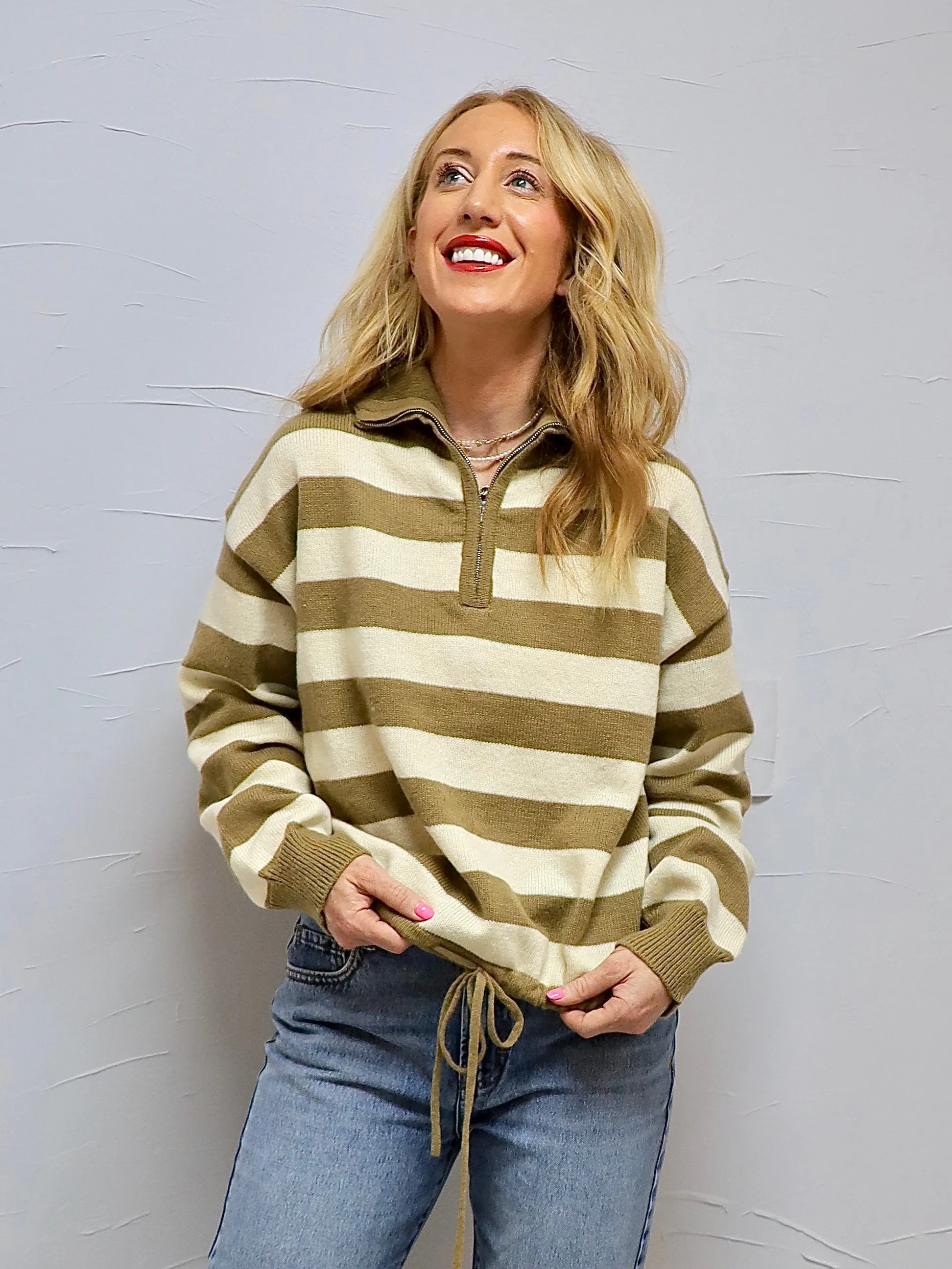 Writing Home Striped Sweater