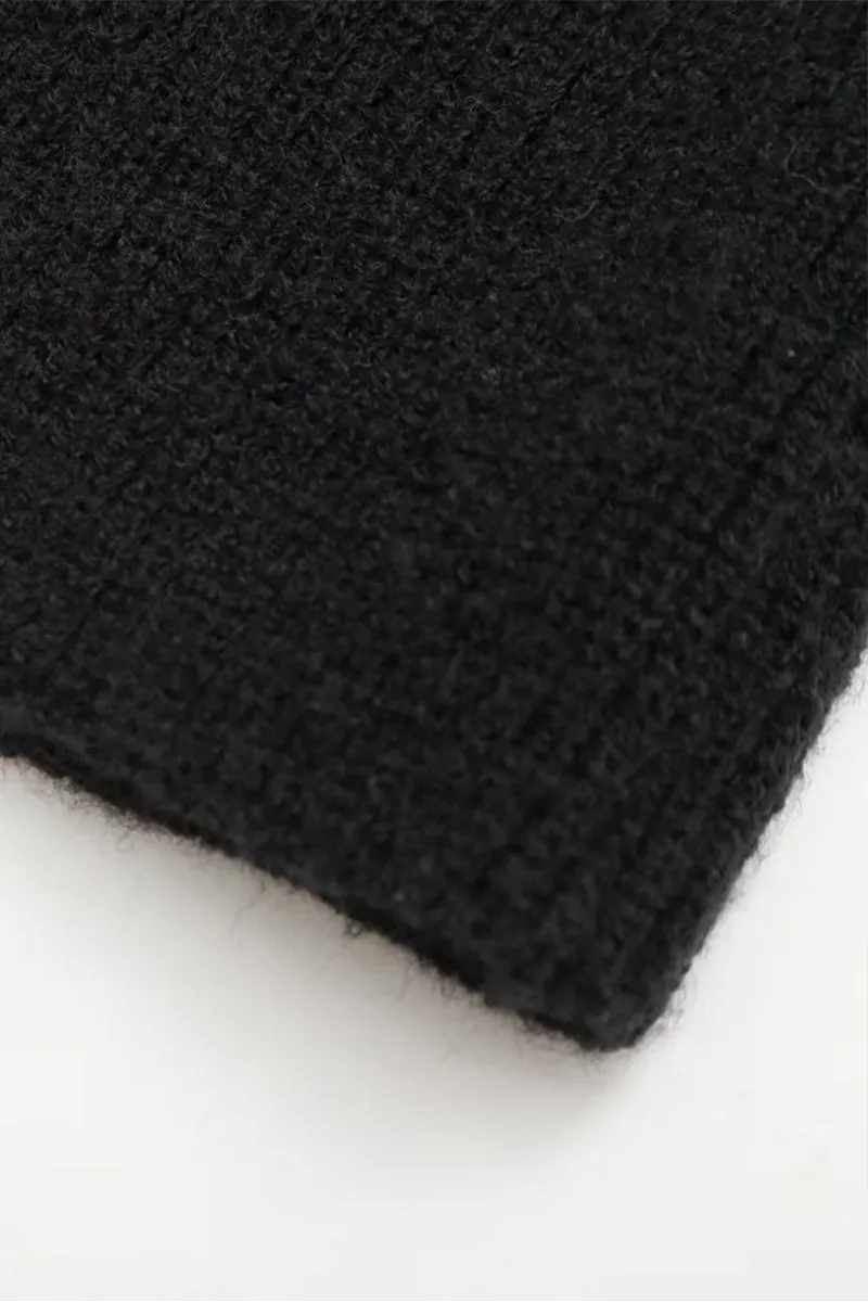 WS3394 Contrast Stitching Sweater Outerwear